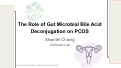 Cover page of The Role of Gut Microbial Bile Acid Deconjugation on PCOS
