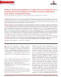 Cover page: Bedside Ultrasound Assessment of Jugular Venous Compliance as a Potential Point‐of‐Care Method to Predict Acute Decompensated Heart Failure 30‐Day Readmission