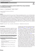 Cover page: A complementary learning systems model of how sleep moderates retrieval practice effects