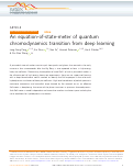 Cover page: An equation-of-state-meter of quantum chromodynamics transition from deep learning