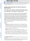 Cover page: Oxidative stress, inflammation and treatment response in major depression