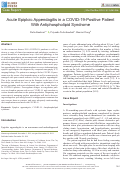 Cover page: Acute Epiploic Appendagitis in a COVID-19-Positive Patient With Antiphospholipid Syndrome.