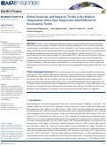 Cover page: Global, Regional, and Megacity Trends in the Highest Temperature of the Year: Diagnostics and Evidence for Accelerating Trends