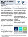 Cover page of Whole Person Care Policy Brief: Los Angeles County Medical-Legal Community Partnership Increases Legal Support for Social Needs of Patients