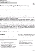 Cover page: Priorities for efficacy trials of gender-affirming hormone therapy with estrogen: collaborative design and results of a community survey.