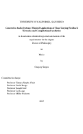 Cover page: Generative Audio Systems: Musical Applications of Time-Varying Feedback Networks and Computational Aesthetics