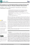 Cover page: Development of an Interdigitated Electrode-Based Disposable Enzyme Sensor Strip for Glycated Albumin Measurement