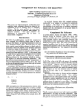 Cover page: Complement Set Reference and Quantifiers