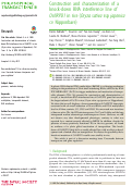 Cover page: Construction and characterization of a knock-down RNA interference line of OsNRPD1 in rice (Oryza sativa ssp japonica cv Nipponbare).