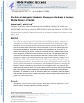 Cover page: The Role of Ketogenic Metabolic Therapy on the Brain in Serious Mental Illness: A Review