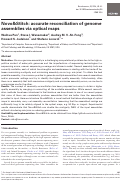 Cover page: Novo&amp;Stitch: accurate reconciliation of genome assemblies via optical maps