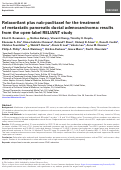 Cover page: Relacorilant plus nab-paclitaxel for the treatment of metastatic pancreatic ductal adenocarcinoma: results from the open-label RELIANT study.