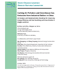 Cover page: Curbing Air Pollution and Greenhouse Gas Emissions from Industrial Boilers in China: