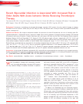 Cover page: Recent Myocardial Infarction is Associated With Increased Risk in Older Adults With Acute Ischemic Stroke Receiving Thrombolytic Therapy