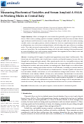 Cover page: Measuring Biochemical Variables and Serum Amyloid A (SAA) in Working Mules in Central Italy