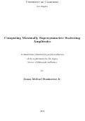 Cover page: Computing Maximally Supersymmetric Scattering Amplitudes
