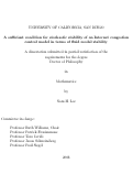 Cover page: A sufficient condition for stochastic stability of an Internet congestion control model in terms of fluid model stability