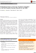 Cover page: Methodological Issues in Economic Evaluations Submitted to the Pan-Canadian Oncology Drug Review (pCODR)