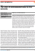 Cover page: The color of environmental noise in river networks.