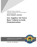 Cover page: Los Angeles Air Force Base Vehicle-to-Grid Demonstration: Final Project Report
