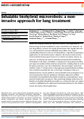 Cover page: Inhalable biohybrid microrobots: a non-invasive approach for lung treatment.