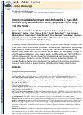 Cover page: Interferon lambda 3 genotype predicts hepatitis C virus RNA levels in early acute infection among people who inject drugs: The InC3 Study