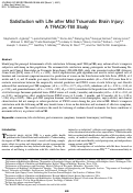 Cover page: Satisfaction with Life after Mild Traumatic Brain Injury: A TRACK-TBI Study