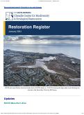 Cover page of UCSB Restoration Register - January 2024