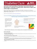 Cover page: Accuracy and Feasibility of Real-time Continuous Glucose Monitoring in Critically Ill Patients After Abdominal Surgery and Solid Organ Transplantation.