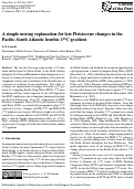 Cover page: A simple mixing explanation for late Pleistocene changes in the Pacific-South Atlantic benthic δ<sup>13</sup>C gradient