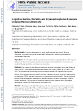 Cover page: Cognitive decline, mortality, and organophosphorus exposure in aging Mexican Americans