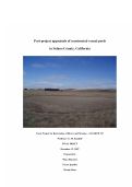 Cover page: Post-project appraisals of constructed vernal pools in Solano County, California