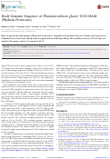 Cover page: Draft Genome Sequence of Planomicrobium glaciei UCD-HAM (Phylum Firmicutes)