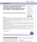 Cover page: A Multi-Center Evaluation of Restorative Eye Treatment and INhance With Trihex Technology to Improve Aesthetic Outcomes When Used Pre- and Post-Blepharoplasty
