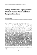 Cover page: Telling Dreams and Keeping Secrets: The Bole Maru as American Indian Religious Resistance