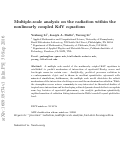 Cover page: Multiple-scale analysis on the radiation within the coupled KdV equations