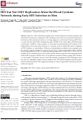 Cover page: HIV but Not CMV Replication Alters the Blood Cytokine Network during Early HIV Infection in Men