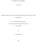 Cover page of Differential responses of the anaerobic oxidation of methane to nitrate amendment in coastal wetland sediments
