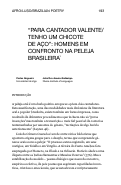 Cover page: “Para cantador valente/ tenho um chicote de aço”:  homens em confronto na peleja brasileira