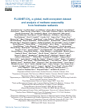 Cover page: FLUXNET-CH4: a global, multi-ecosystem dataset and analysis of methane seasonality from freshwater wetlands