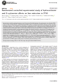 Cover page: Randomized controlled experimental study of hydrocortisone and D-cycloserine effects on fear extinction in PTSD.