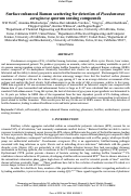 Cover page: Surface enhanced Raman scattering for detection of Pseudomonas aeruginosa quorum sensing compounds