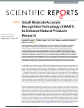 Cover page: Small Molecule Accurate Recognition Technology (SMART) to Enhance Natural Products Research