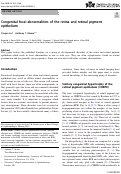 Cover page: Congenital focal abnormalities of the retina and retinal pigment epithelium