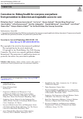 Cover page: Correction to: Kidney health for everyone everywhere: from prevention to detection and equitable access to care