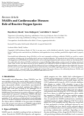 Cover page: NSAIDs and Cardiovascular Diseases: Role of Reactive Oxygen Species