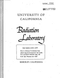 Cover page: RANGE DISTRIBUTION OF ALPHA PARTICLES FOLLOWING THE DECAYS OF Li8 AND B8