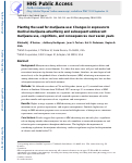 Cover page: Planting the seed for marijuana use: Changes in exposure to medical marijuana advertising and subsequent adolescent marijuana use, cognitions, and consequences over seven years