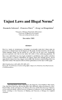Cover page: Unjust Laws and Illegal Norms