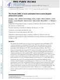 Cover page: The Presto 1000: A novel automated transcranial Doppler ultrasound system